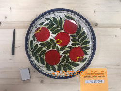 Л-7132П/002 32см. Гранат Риштанский Ляган плоский